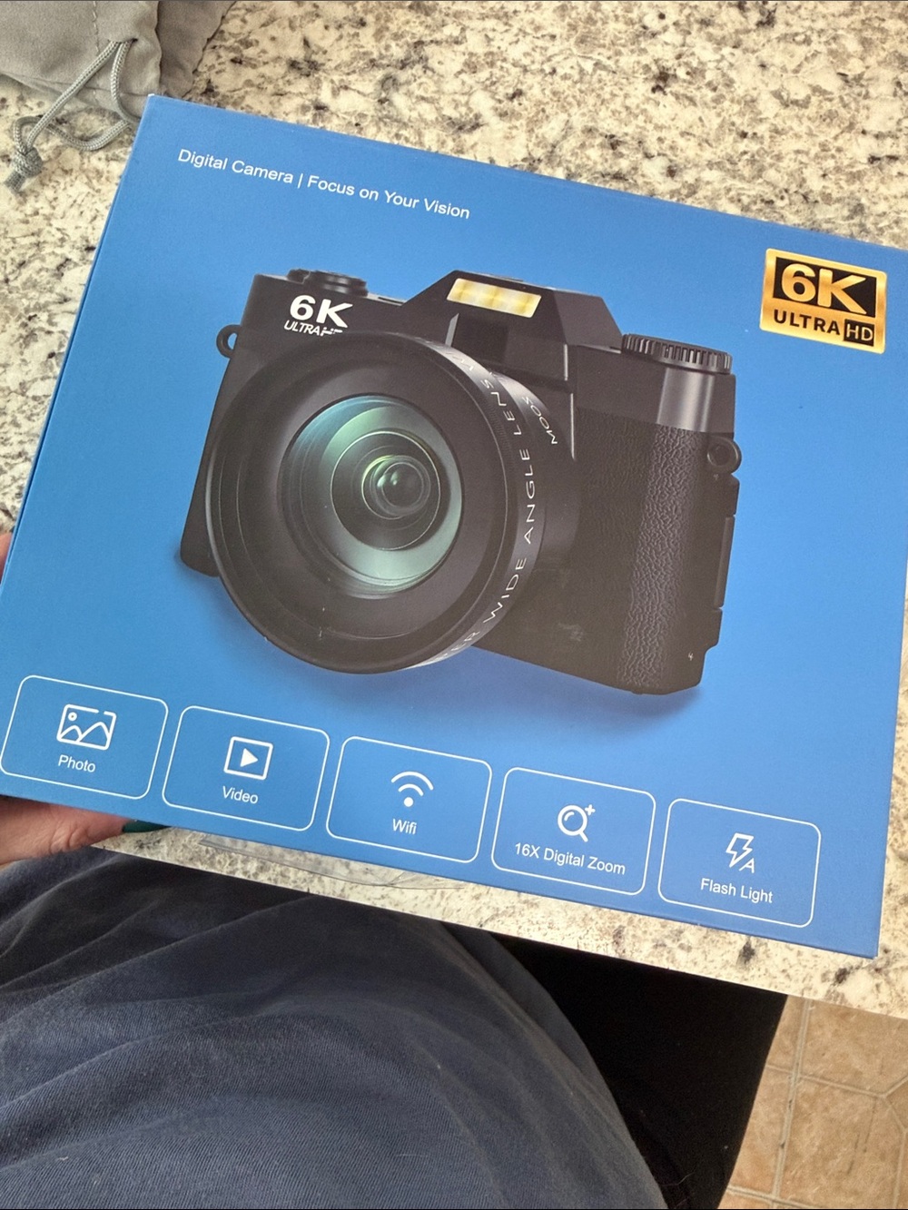 6K Ultra HD Digital Camera - Black